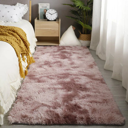 Bedroom Carpet Soft Decoration White Fluffy Large Kids Bedside Rugs