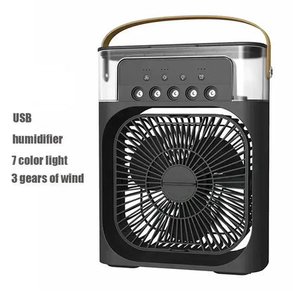 3 In 1 New Fan Air Conditioner Household Small Air Cooler LED Night Light Portable Humidifier