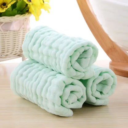3/5 Pieces of Soft Gauze Face Towels, Ultra-Comfortable and Reusable Skincare Face Washcloths.