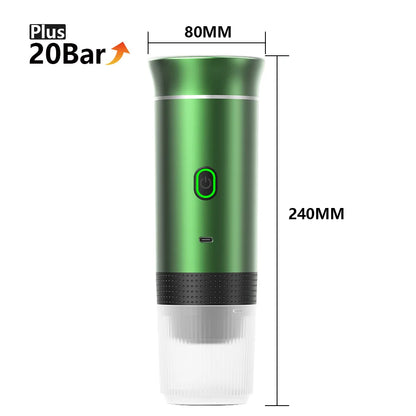 Wireless Electric Portable Espresso Coffee Machine for Home Camping Coffee Maker 3-in-1 Capsule Powder Travel Coffee Maker