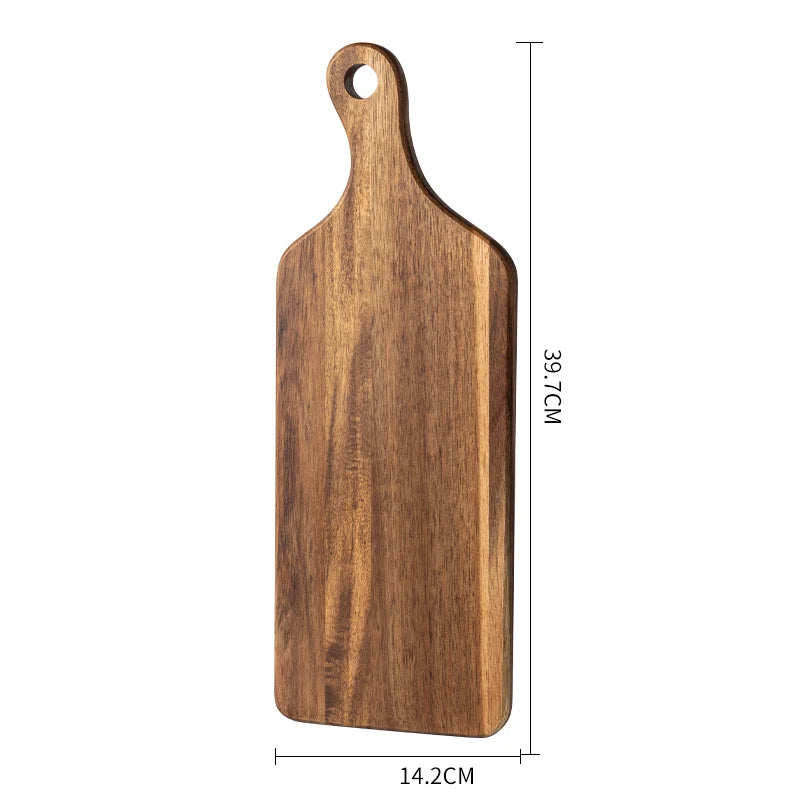 Acacia solid wood bread board western steak board baking dessert tray