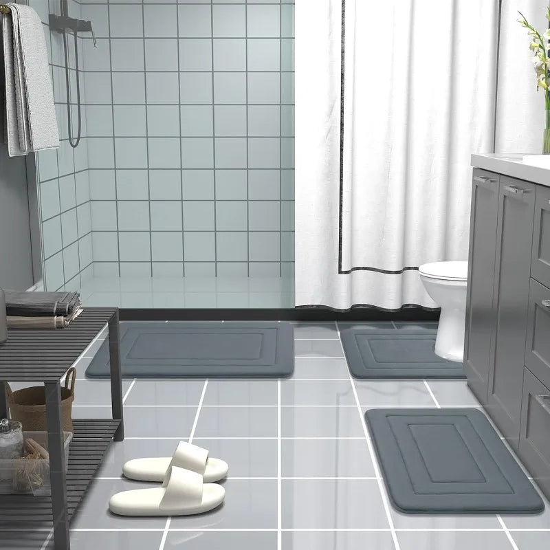 1pc Absorbent Non-Slip Bathmat | Comfortable Standing Pad
