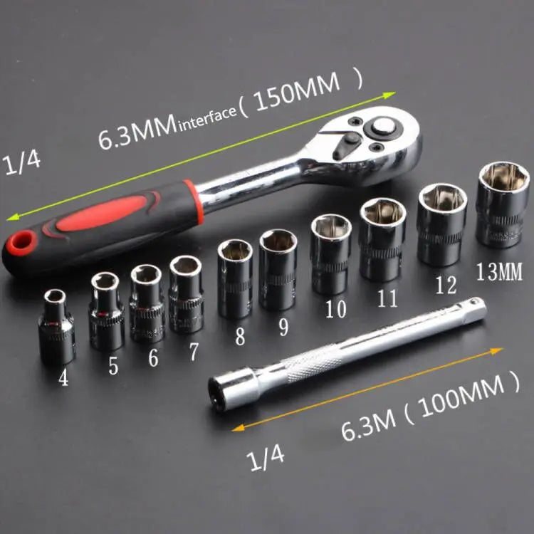 12 Pcs Set Socket Tool set Hardware