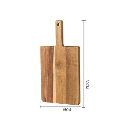 Acacia solid wood bread board western steak board baking dessert tray