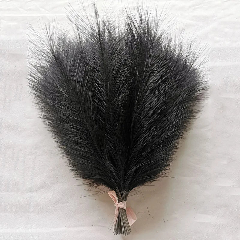 10/30 Pcs Artificial Pampas Grass Fluffy Reed Bouquet Boho Decoration Table Flower Arrangement