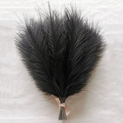 10/30 Pcs Artificial Pampas Grass Fluffy Reed Bouquet Boho Decoration Table Flower Arrangement