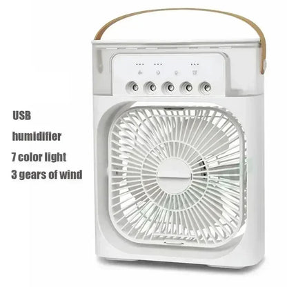 3 In 1 New Fan Air Conditioner Household Small Air Cooler LED Night Light Portable Humidifier