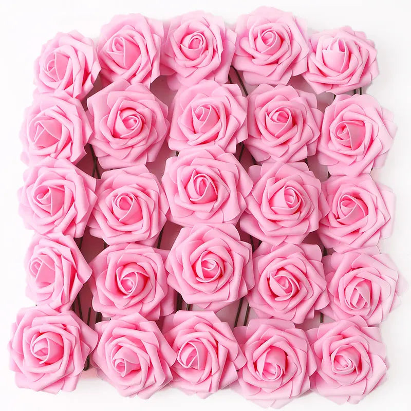 5/10/15/20/25Pcs Artificial Rose Flowers Wedding Centerpieces Arrangements Party