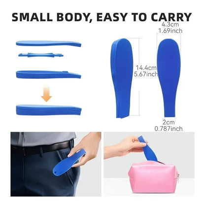 Foldable Back Bath Brush Long Handle Body Scrubber Easy Reach Back Shower