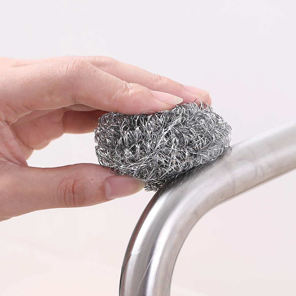 6Pcs Steel Wool Ball Stainless Steel Scrubbers Pad for Kitchens