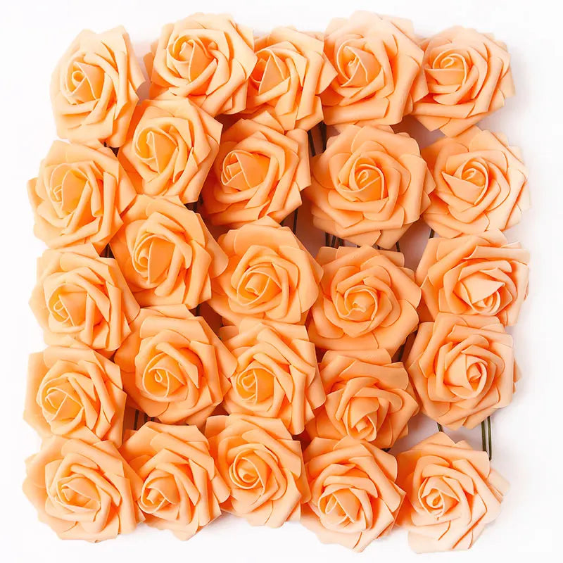 5/10/15/20/25Pcs Artificial Rose Flowers Wedding Centerpieces Arrangements Party