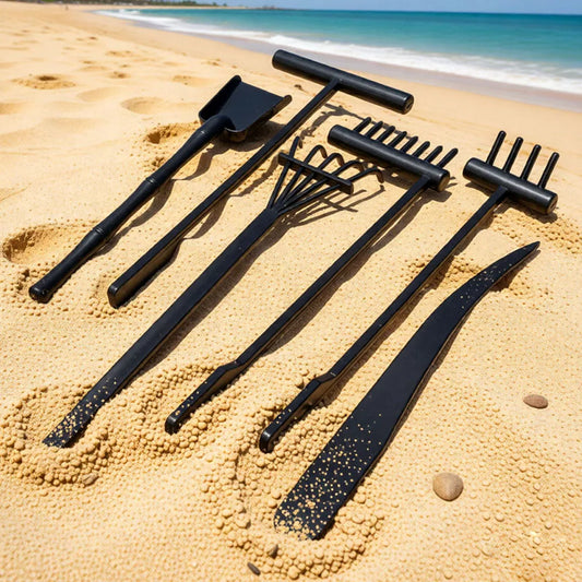 6 Pcs Zen Sand Garden Rake Set for Mini Sand Tray Tools with Shovel & Rakes