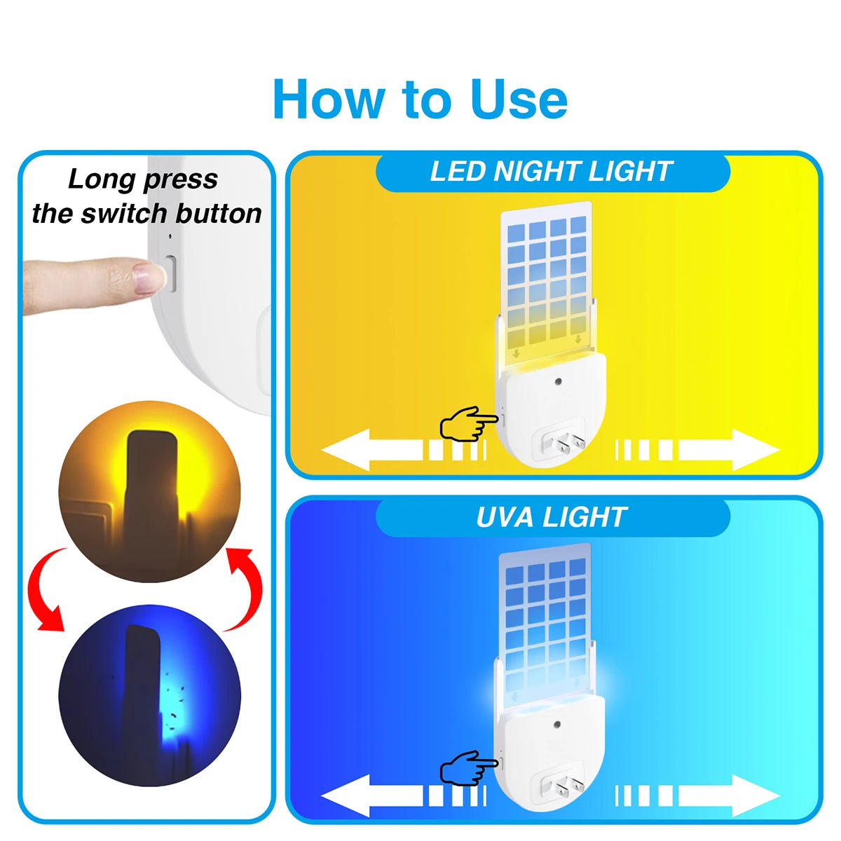 Adhesive Board Mosquito Killer Lamp, Indoor Non-toxic Adhesive Trap with Small Night Light