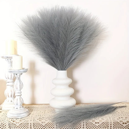 10/30 Pcs Artificial Pampas Grass Fluffy Reed Bouquet Boho Decoration Table Flower Arrangement