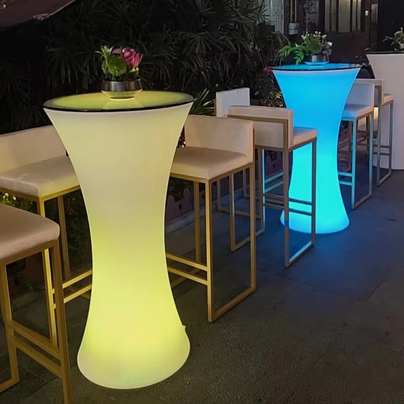 LED Bar Furniture Party Tables For Nightclub Event Banquet Portable Bar Stools.