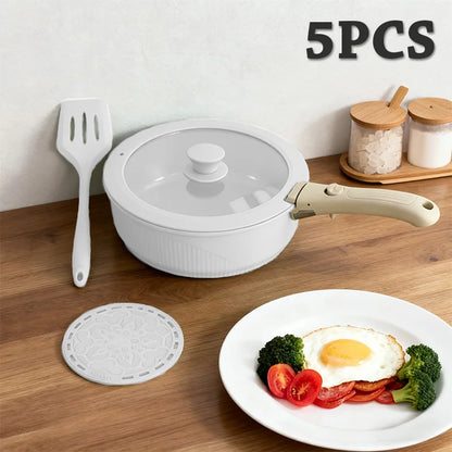 Pots and Pans Set, Nonstick Cookware Set Detachable Handle, Oven Safe
