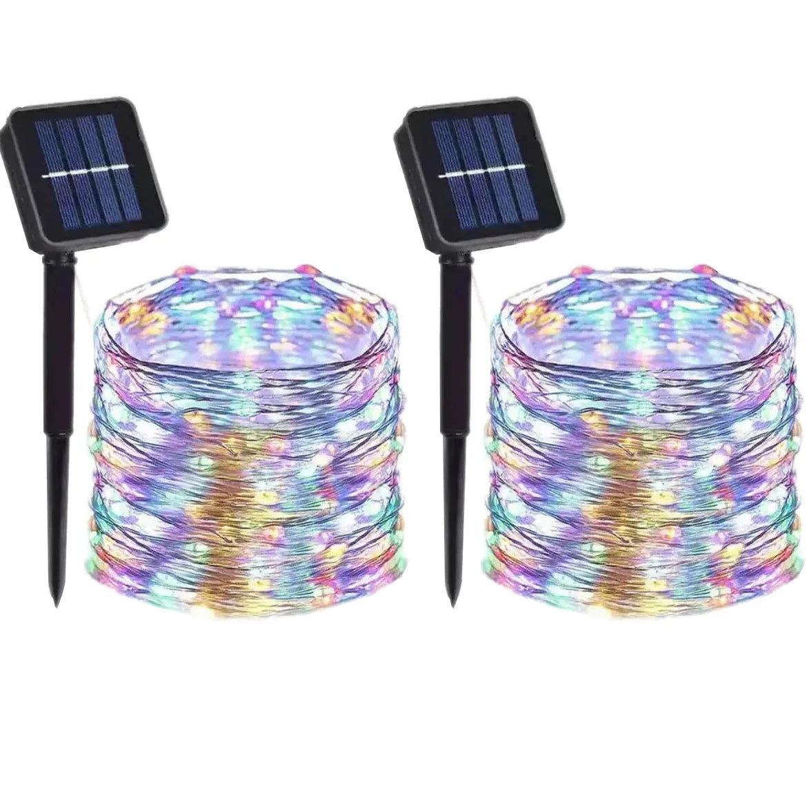 5Packs Solar Led Fairy Light Outdoor 8Modes Copper Wire Lights Waterproof