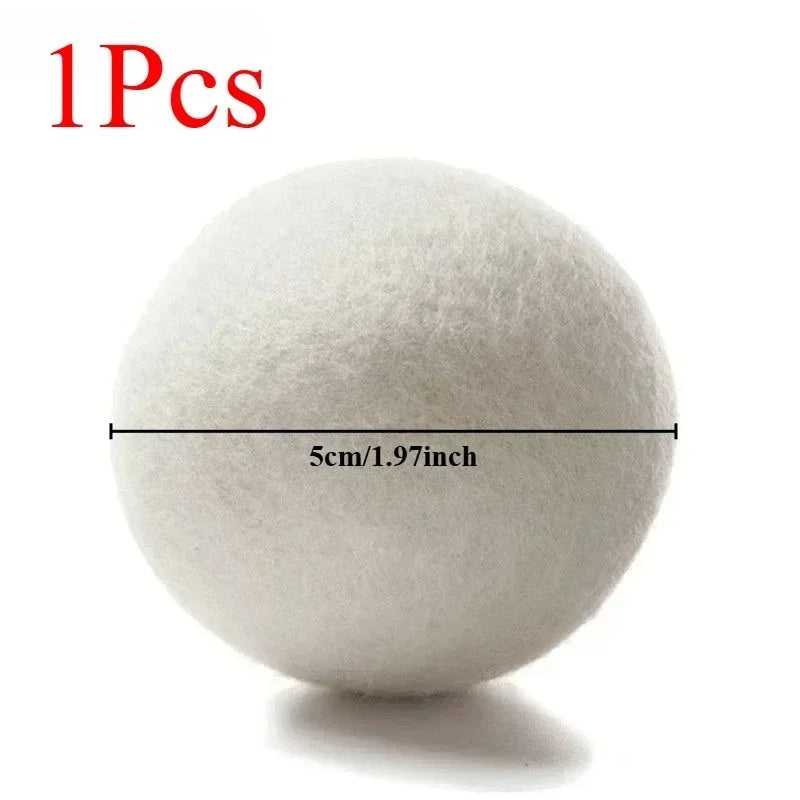 Wool Dryer Balls Handmad Reusable Natural Fabric Softener Reduce Wrinkles and Decrease Drying Time