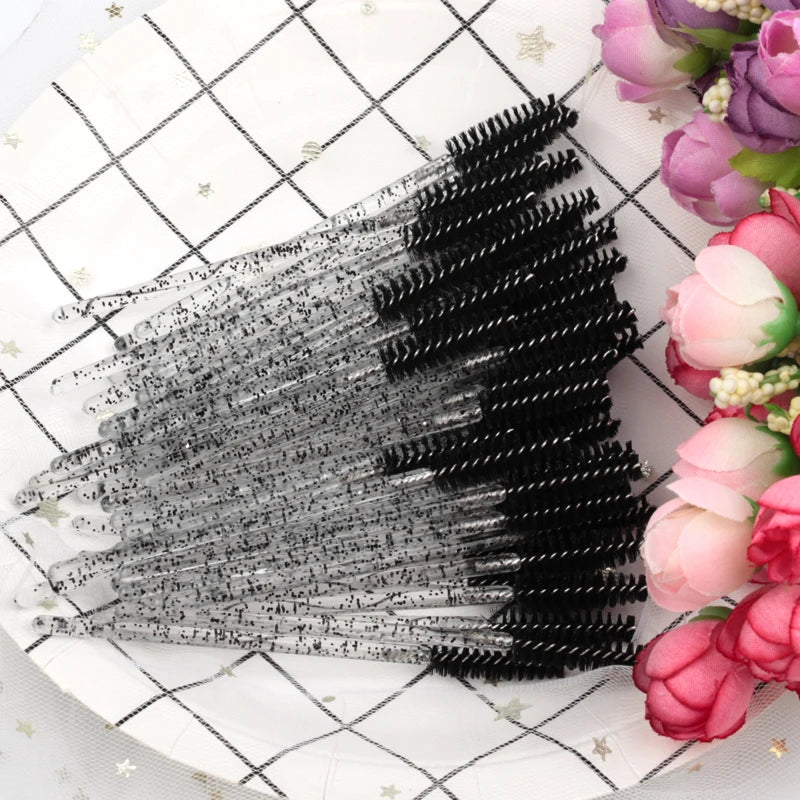 5/50 Pcs Eye Lash an Eyebrow Brushes for Eyelashes Extension Tools Mascara Wands