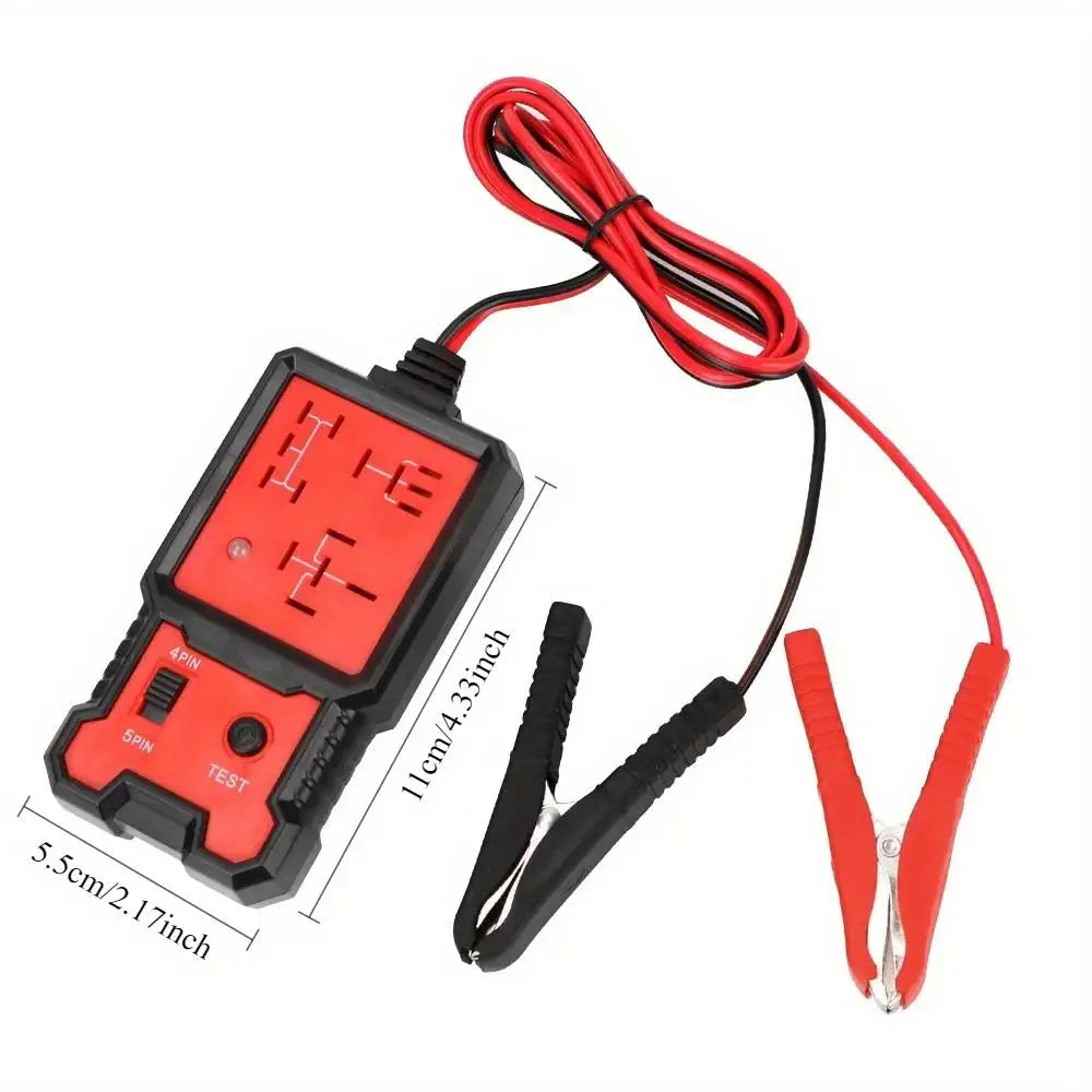 Car Voltage Tester Universal 12V Car Battery Checker Automotive Electronic Relay Tester LED Indicator Light