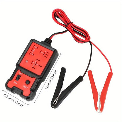 Car Voltage Tester Universal 12V Car Battery Checker Automotive Electronic Relay Tester LED Indicator Light