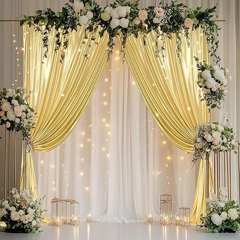 5x10ft Laser Backdrop Curtains Decor 1 panel