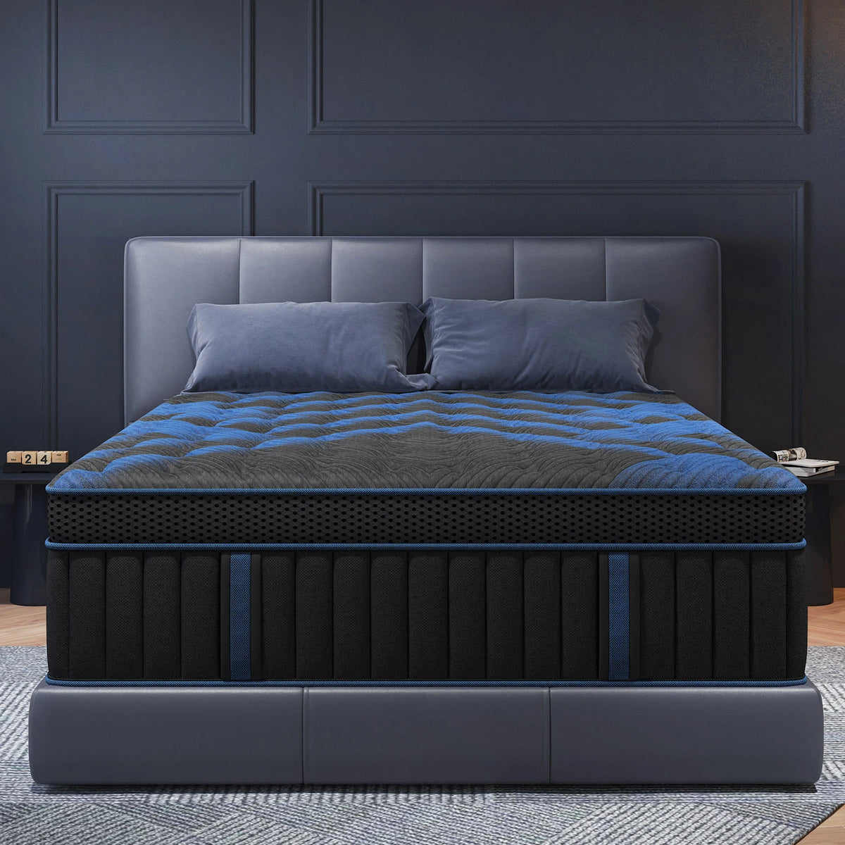 12"Gel Memory Foam Hybrid Pocket Spring Mattress in A Box, Medium Firm Motion Isolation