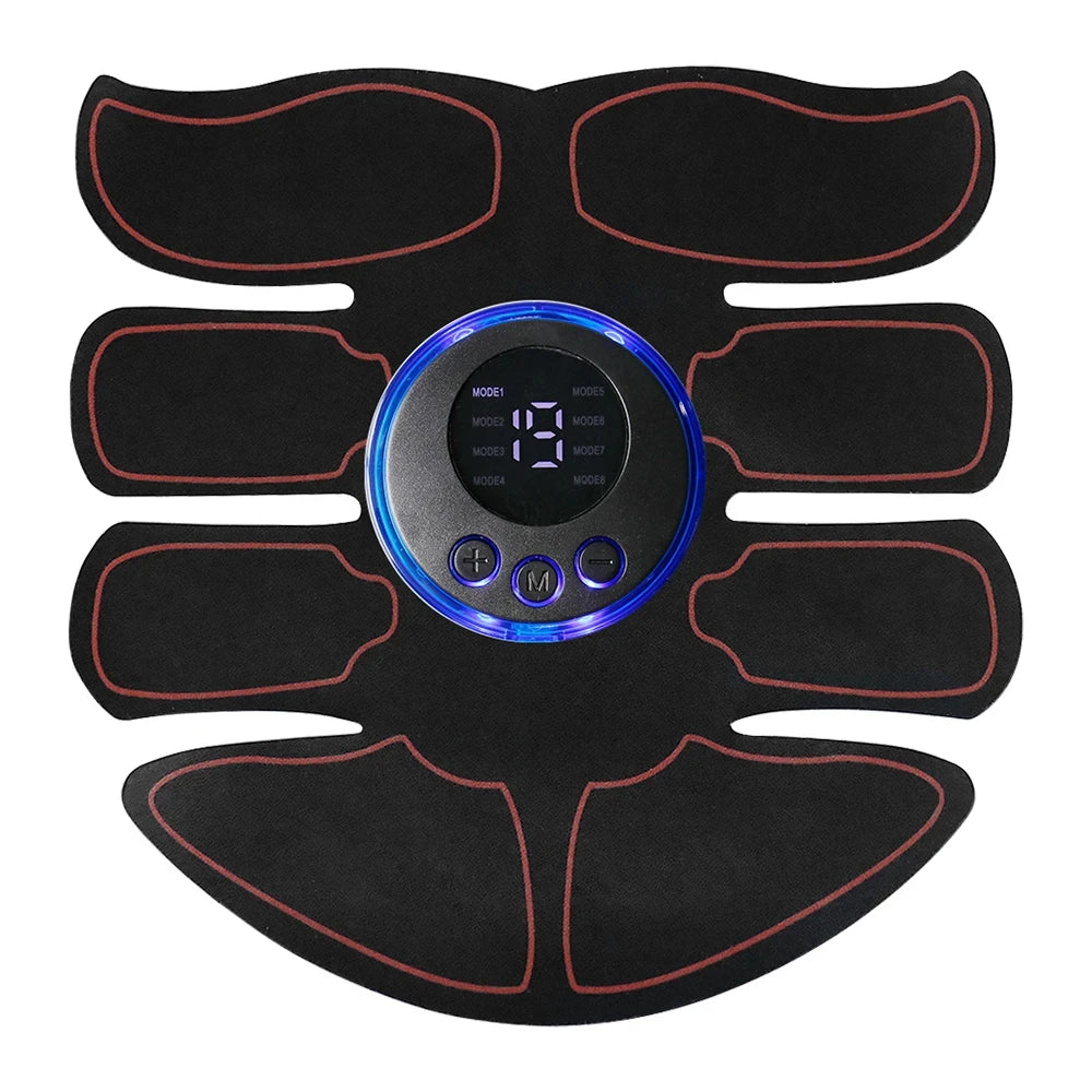 ABS Stimulator EMS Muscle Toner Fitness Weight Loss Massager Abdominal ...