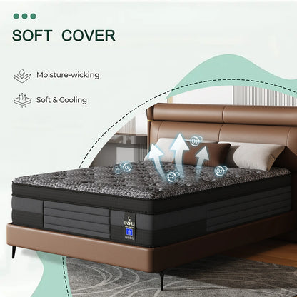 Memory Foam Mattress Pocket Spring Mattress Medium Firmness Suitable for Home Bedrooms and Hotels