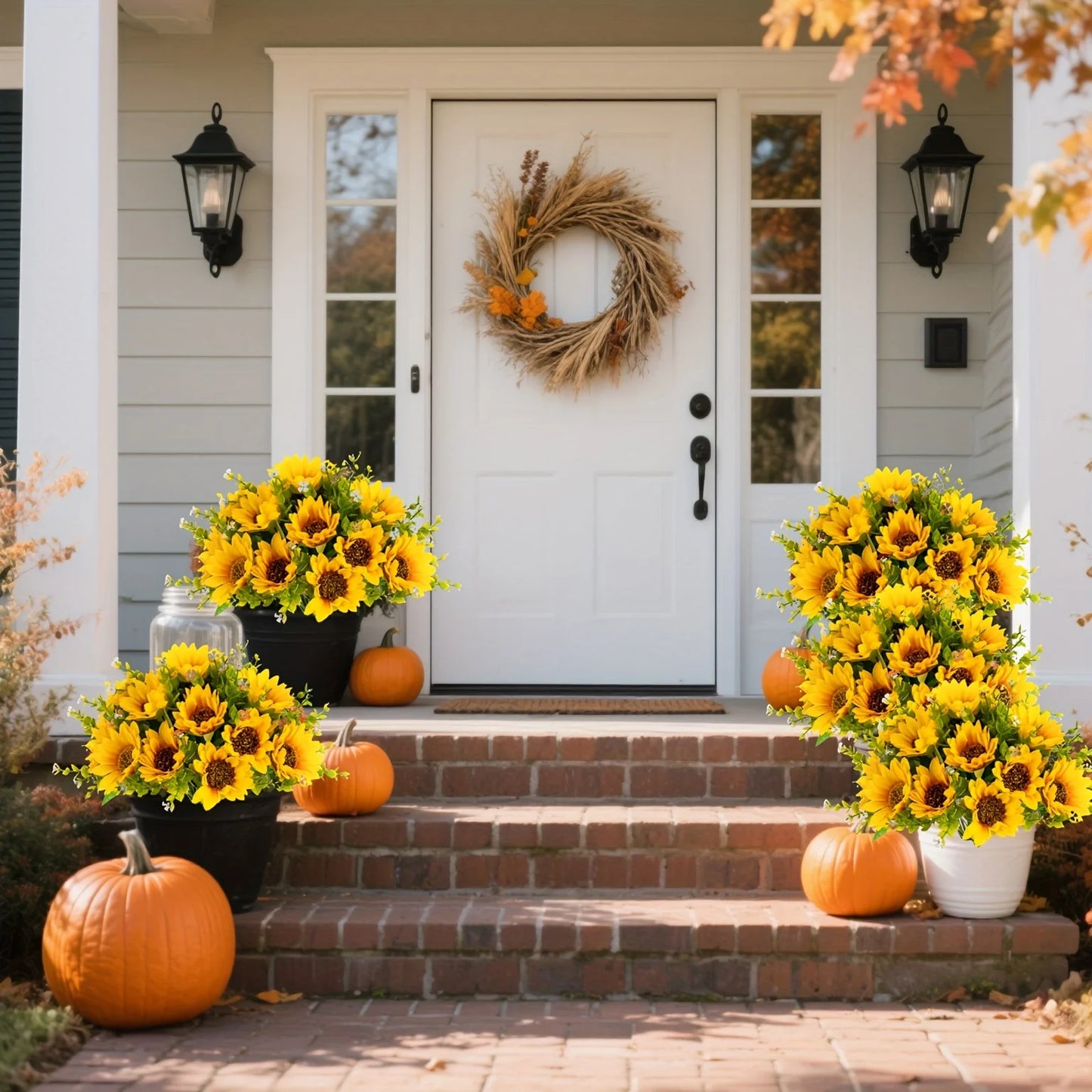 Artificial Flower Sunflower Bouquets Decoration Autumn