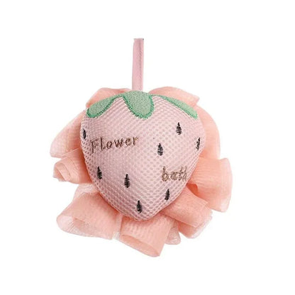 Cute Cartoon Bath Pouf, Shower Sponge Scrubber Loofah for Gentle Exfoliating & Rich Lather