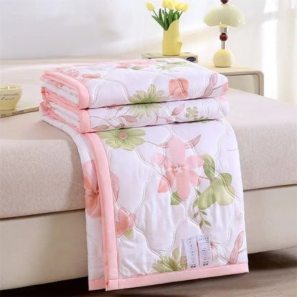 Washed Cotton Summer Quilt - Skin-Friendly Brushed Summer Cool Quilt